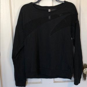 Fabletics sweatshirt with mesh cut-outs.
